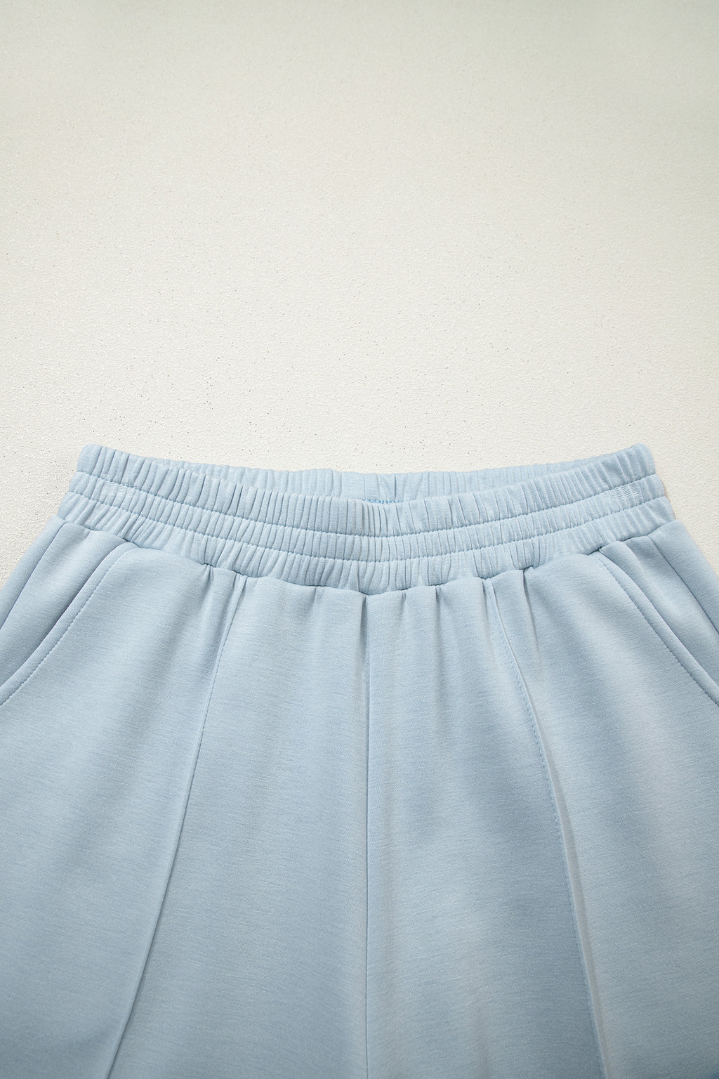 Beau Blue Half Zip Polo Tee Casual Pant Set