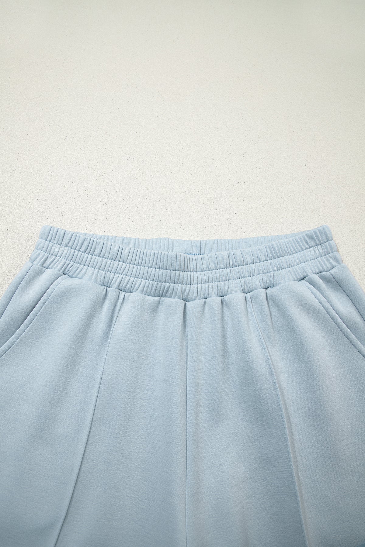 Beau Blue Half Zip Polo Tee Casual Pant Set