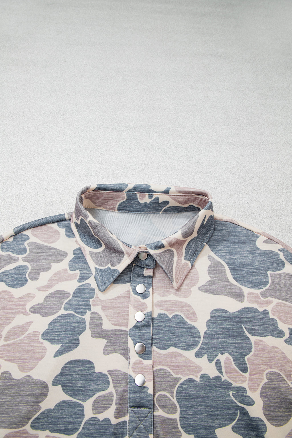 Multicolour Casual Camouflage Collar Pullover Sweatshirt