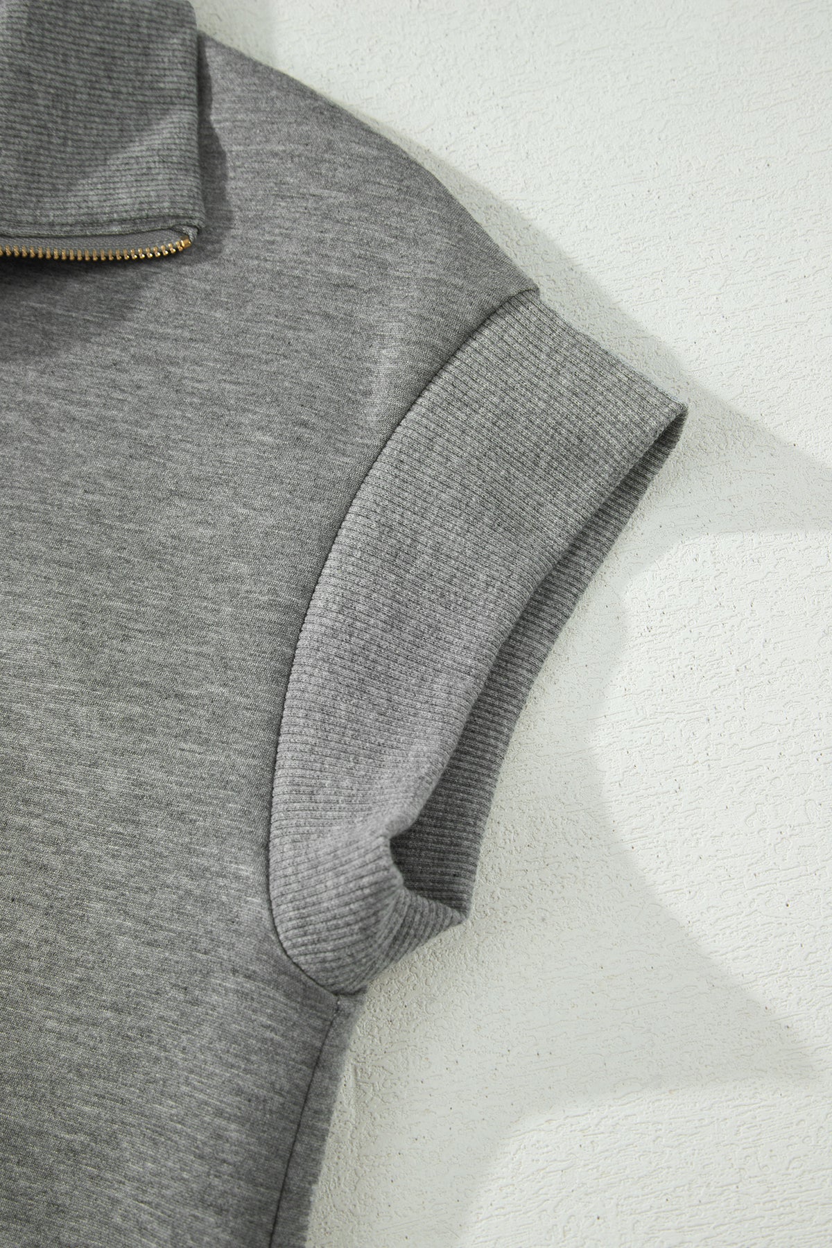 Beau Blue Half Zip Polo Tee Casual Pant Set