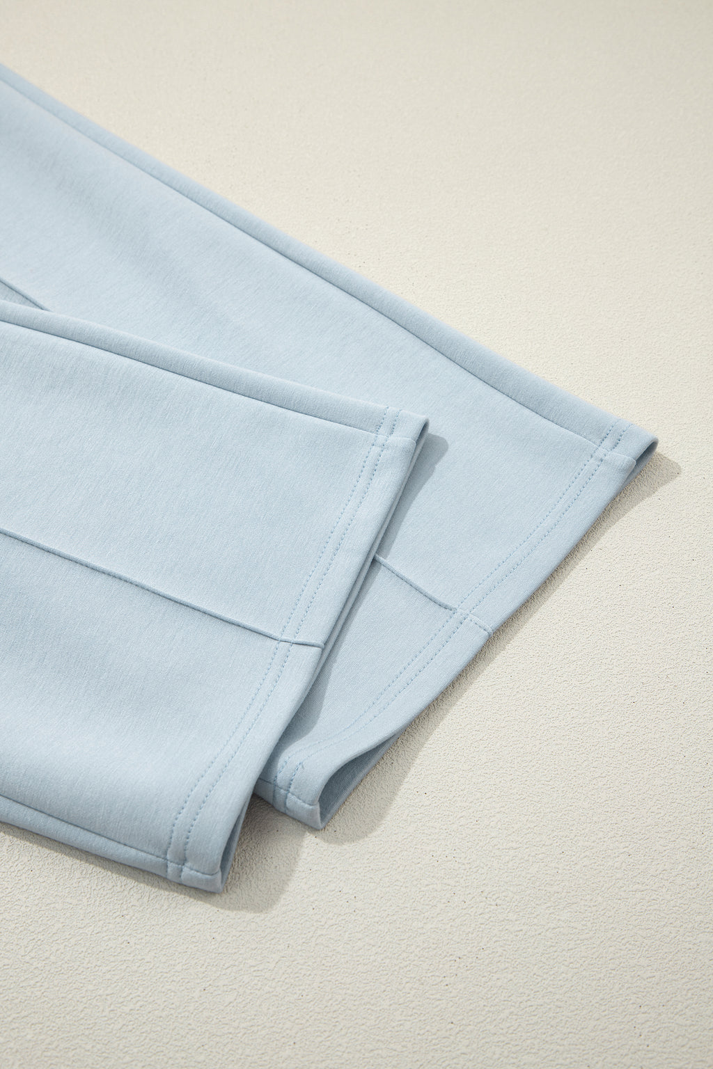 Beau Blue Half Zip Polo Tee Casual Pant Set