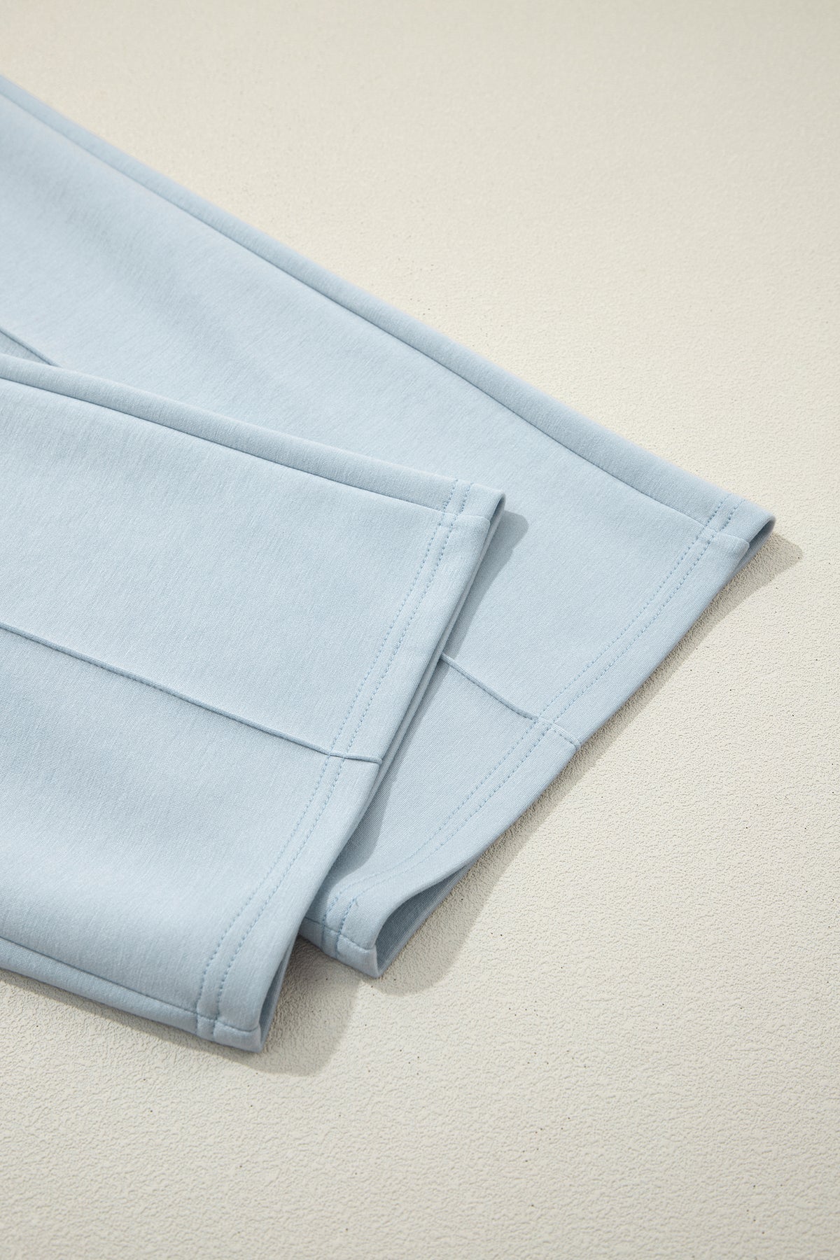 Beau Blue Half Zip Polo Tee Casual Pant Set